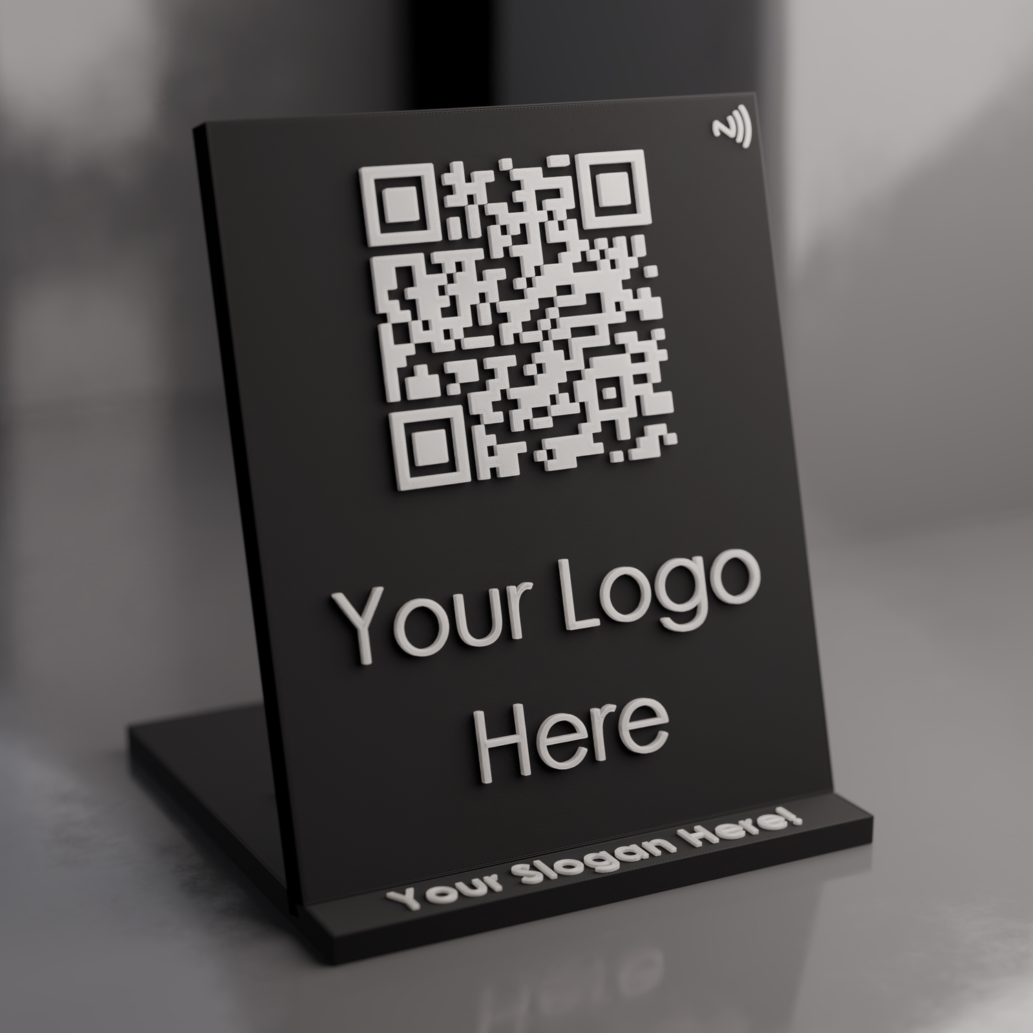 Go bigger with our large version of the Custom Qr Stands