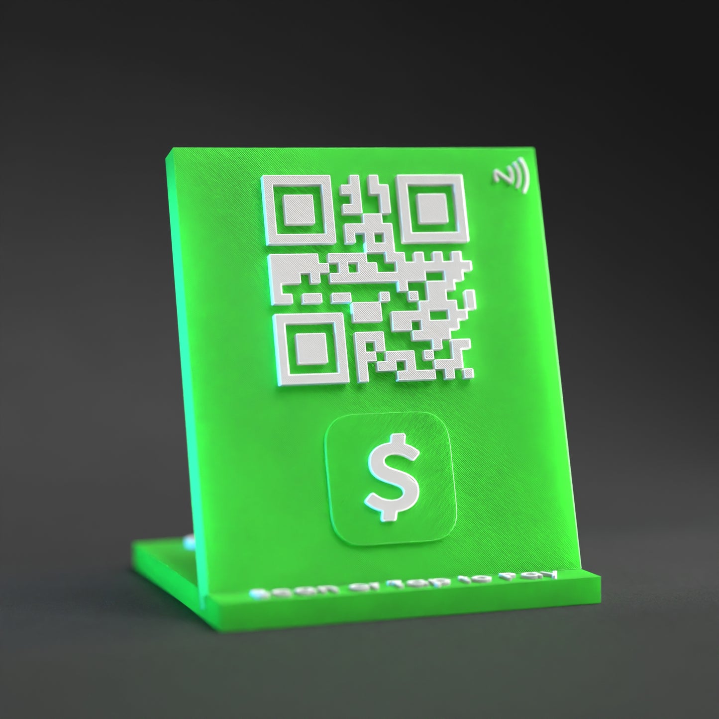 Payment Method Qr Stand with NFC Chip - Custom Qr Stands