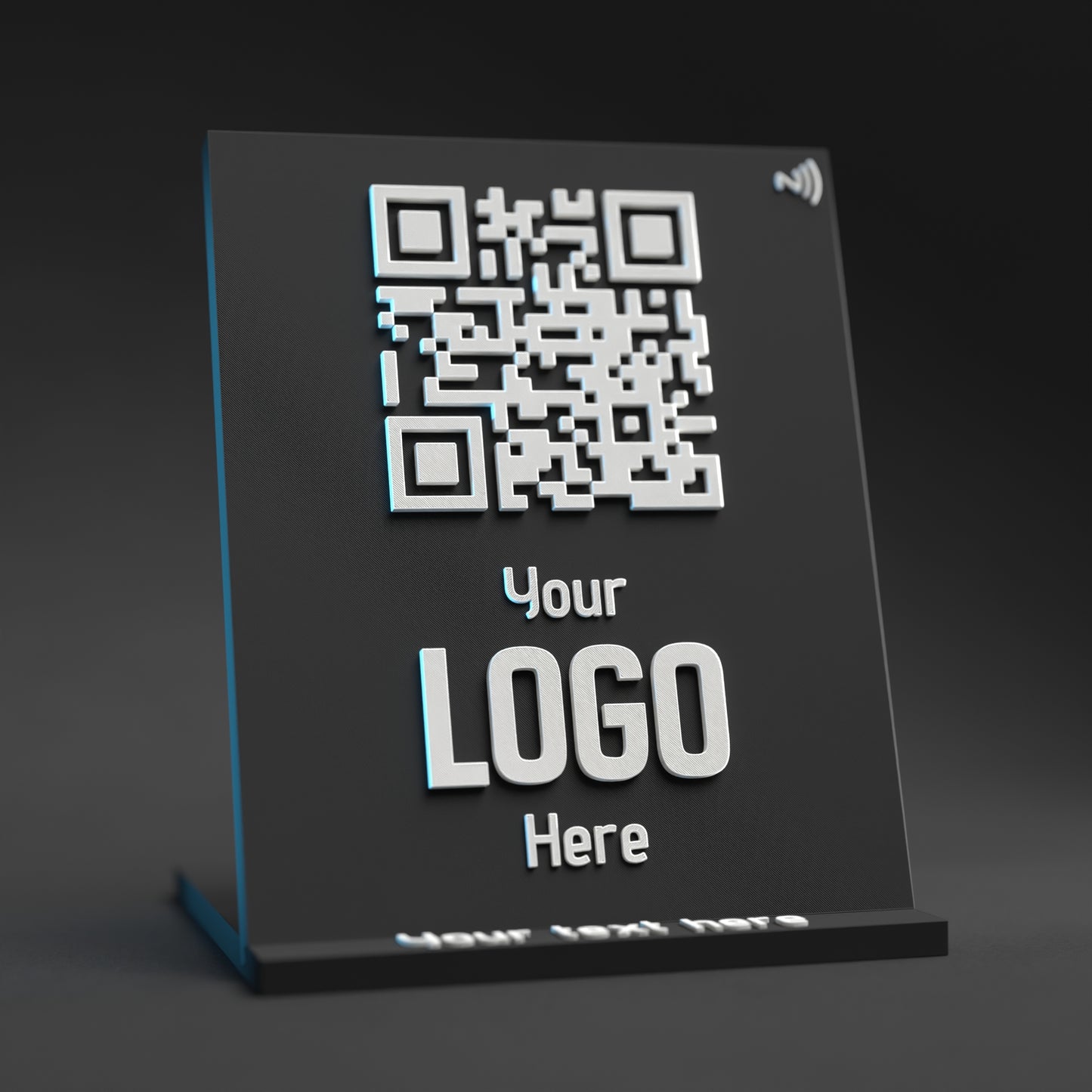 Large Qr Code Stands with NFC Chip Bulk Deal - Custom Qr Stands