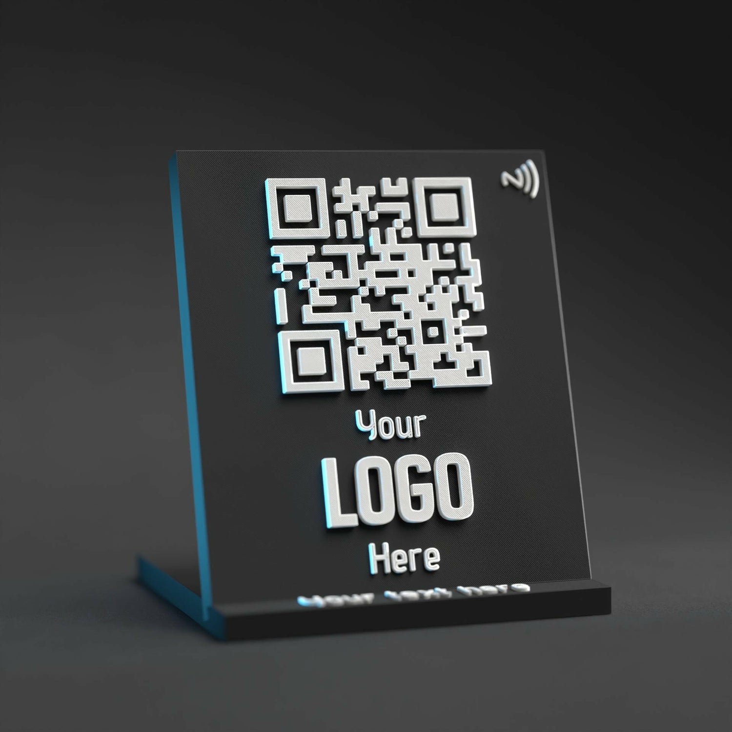 Custom Qr Code Stand with NFC Chip - Custom Qr Stands