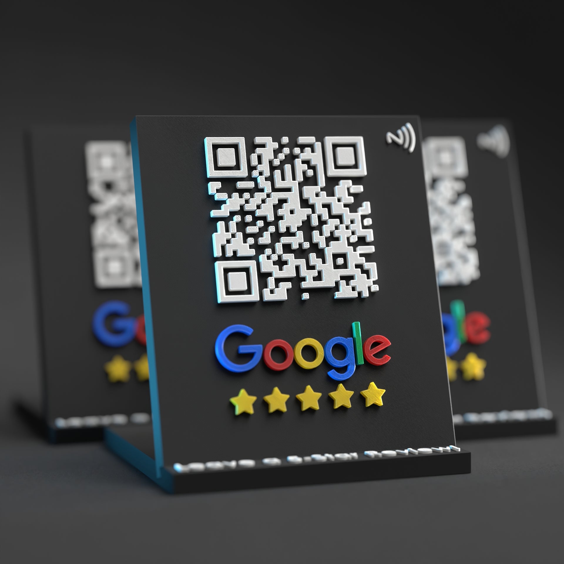 Large Qr Code Stands with NFC Chip Bulk Deal - Custom Qr Stands