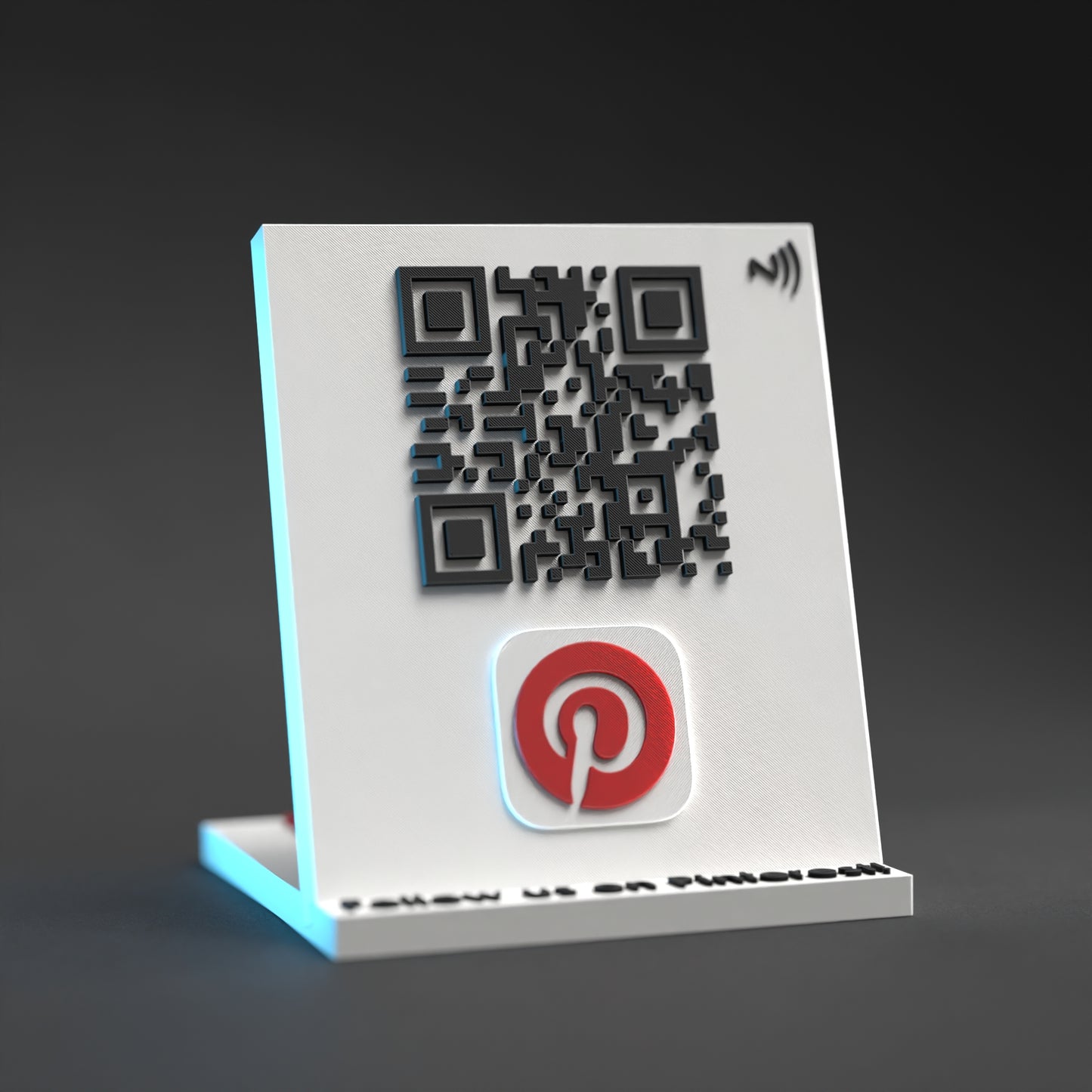 Social Media Qr Code Stands with NFC Chip - Custom Qr Stands