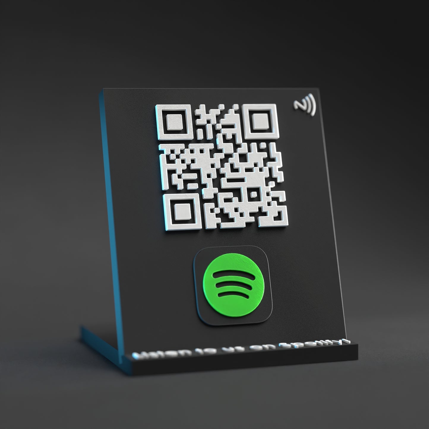 Social Media Qr Code Stands with NFC Chip - Custom Qr Stands