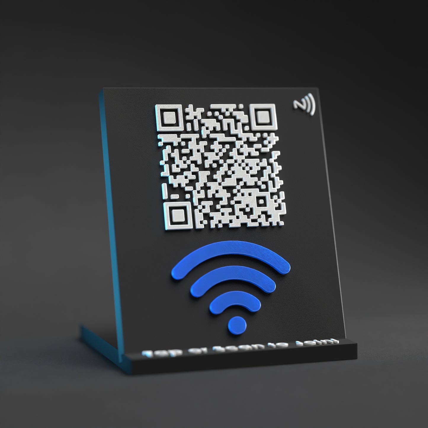 Wifi Connect Qr Stand with NFC Chip - Custom Qr Stands