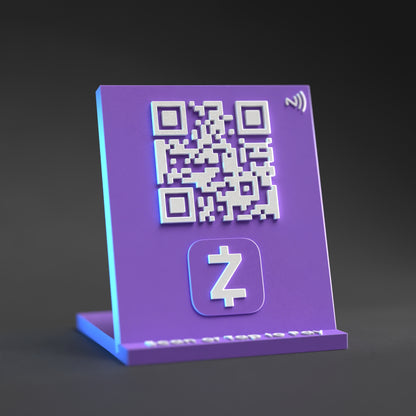 Payment Method Qr Stand with NFC Chip - Custom Qr Stands