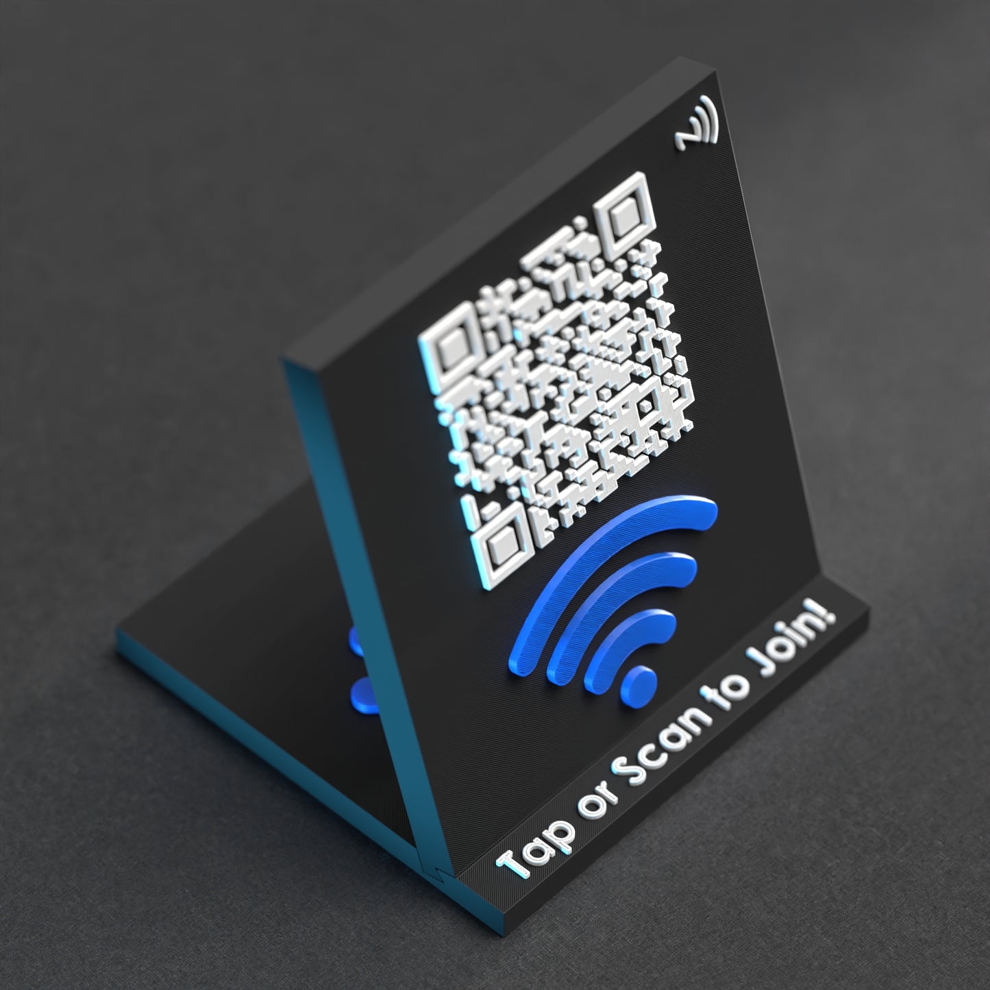 Wifi Connect Qr Stand with NFC Chip - Custom Qr Stands