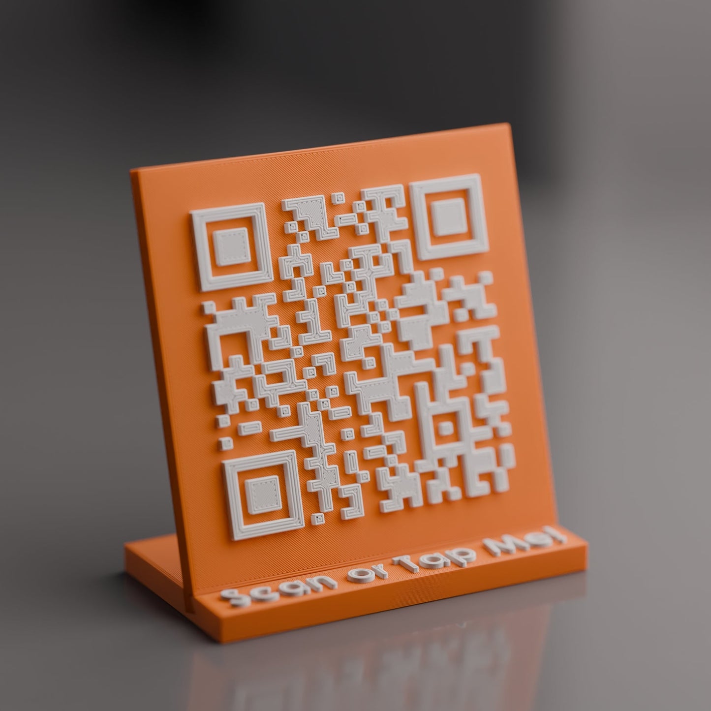 Mini Custom Qr Code Stand with NFC Chip - Custom Qr Stands