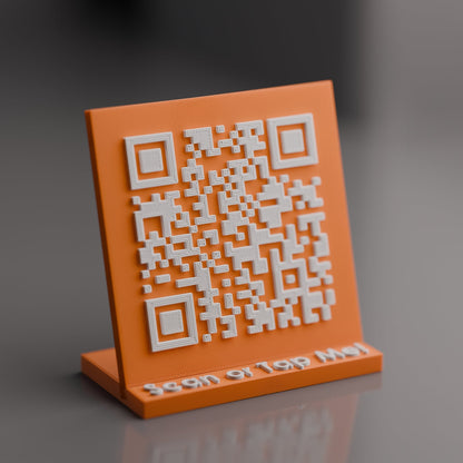 Mini Custom Qr Code Stand with NFC Chip - Custom Qr Stands