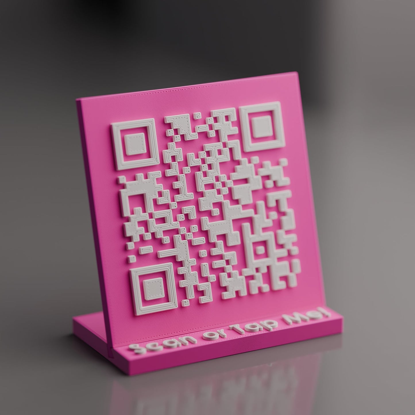 Mini Custom Qr Code Stand with NFC Chip - Custom Qr Stands