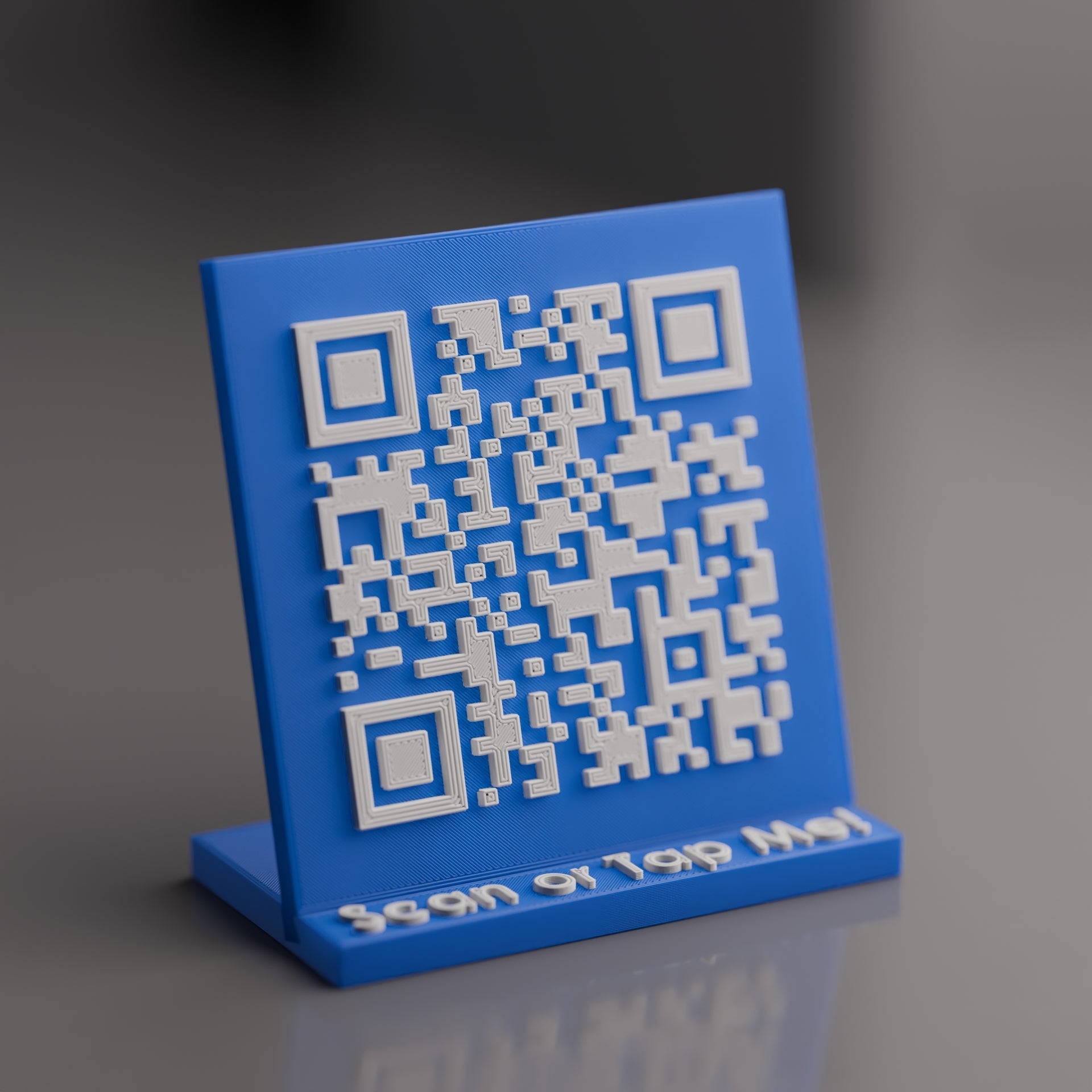 Mini Custom Qr Code Stand with NFC Chip - Custom Qr Stands