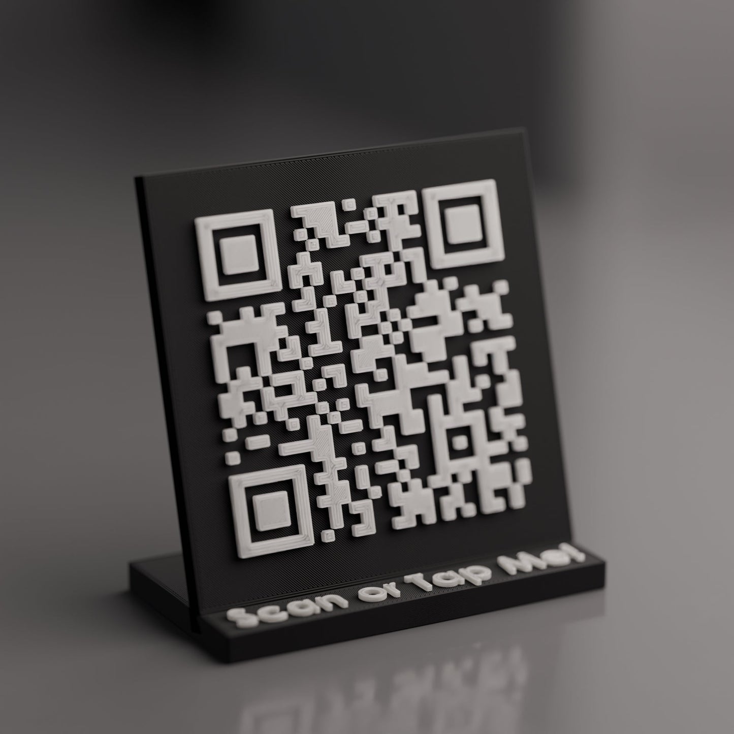 Mini Custom Qr Code Stand with NFC Chip - Custom Qr Stands