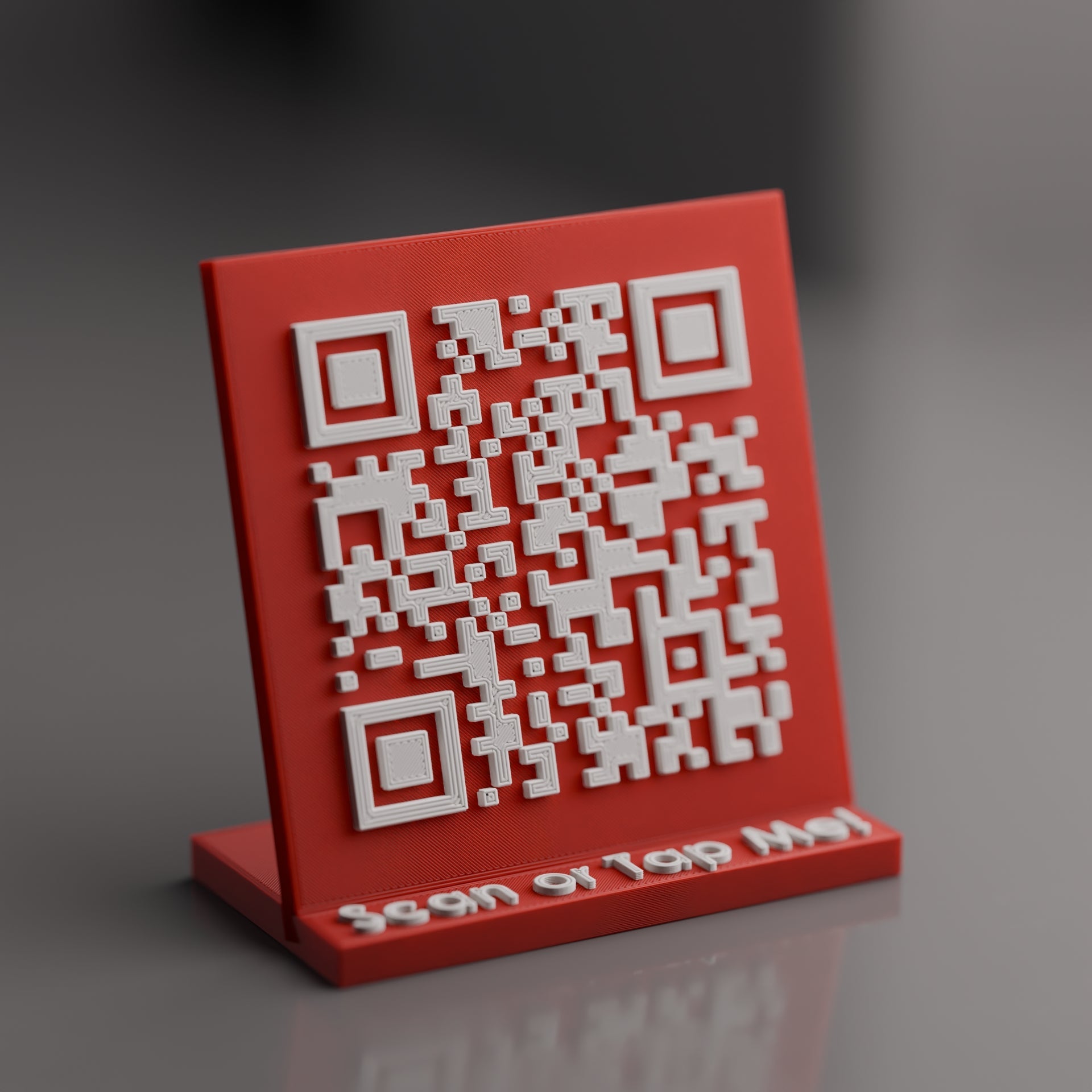 Mini Custom Qr Code Stand with NFC Chip - Custom Qr Stands