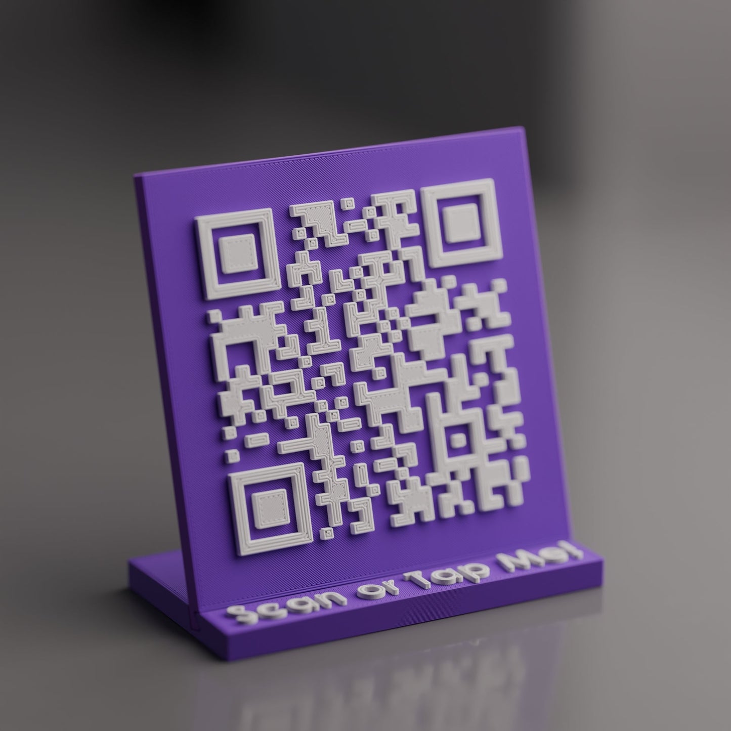 Mini Custom Qr Code Stand with NFC Chip - Custom Qr Stands