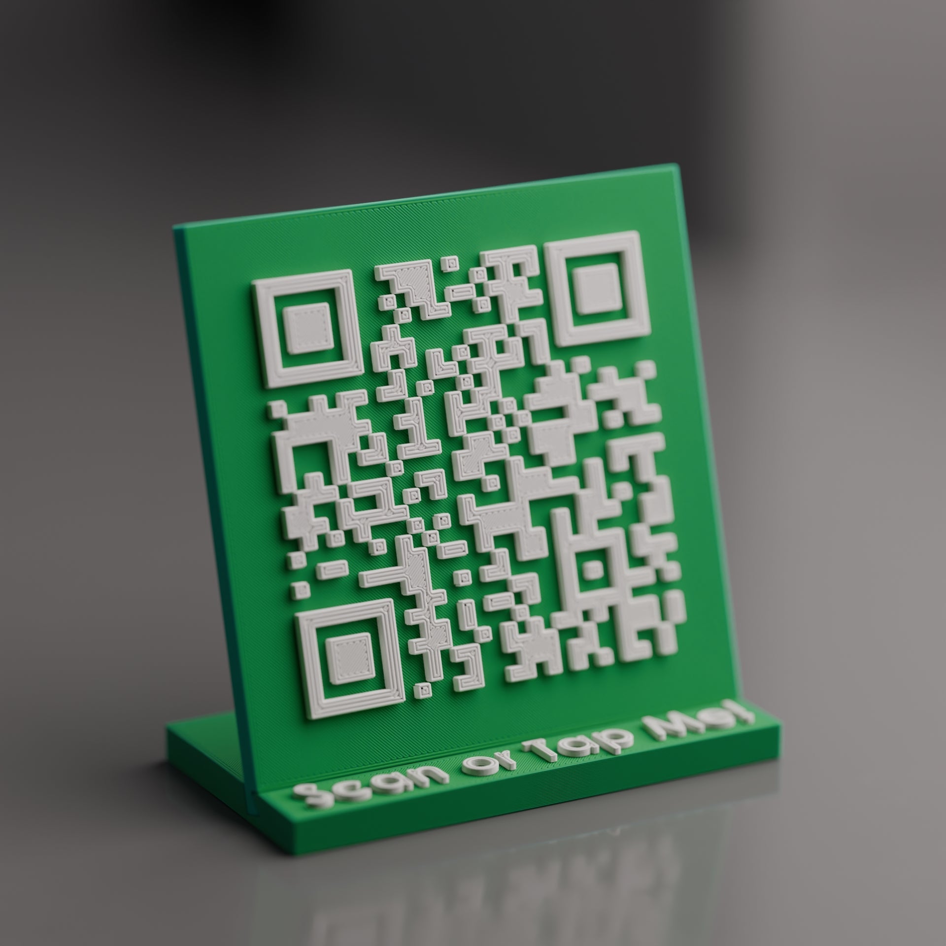 Mini Custom Qr Code Stand with NFC Chip - Custom Qr Stands