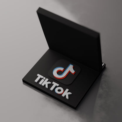 Tik Tok Qr Code Stand with Integrated NFC Chip