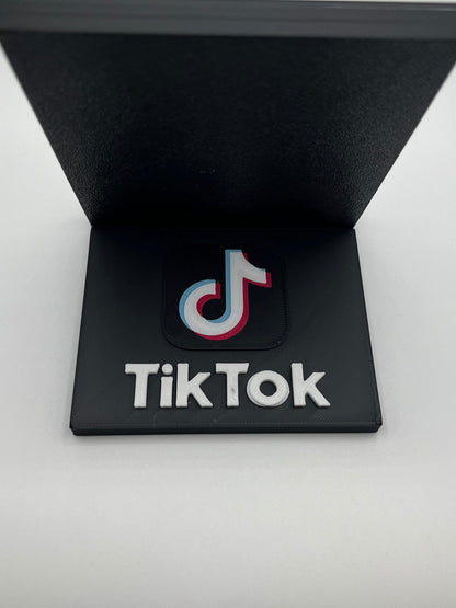 Soporte Tik Tok Qr Code con chip NFC integrado